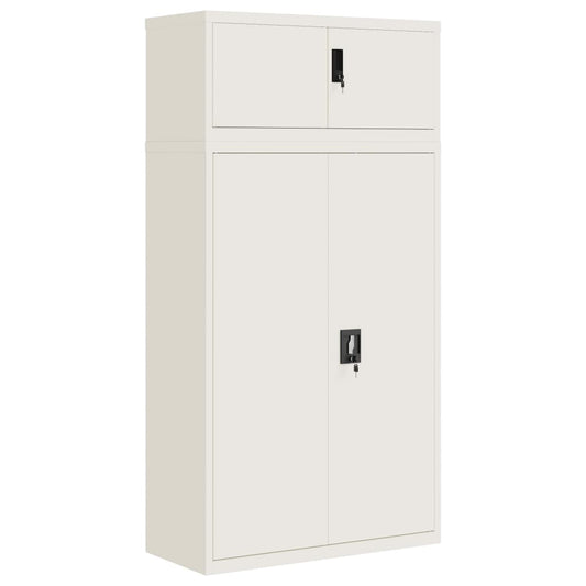 vidaXL File Cabinet White 90x40x180 cm Steel