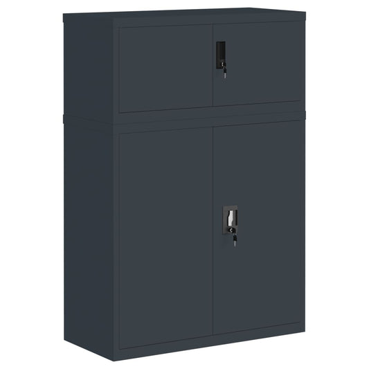 vidaXL File Cabinet Anthracite 90x40x130 cm Steel