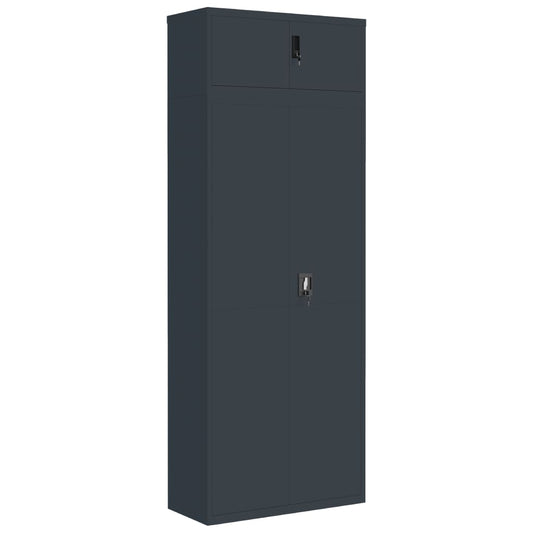 vidaXL File Cabinet Anthracite 90x40x240 cm Steel