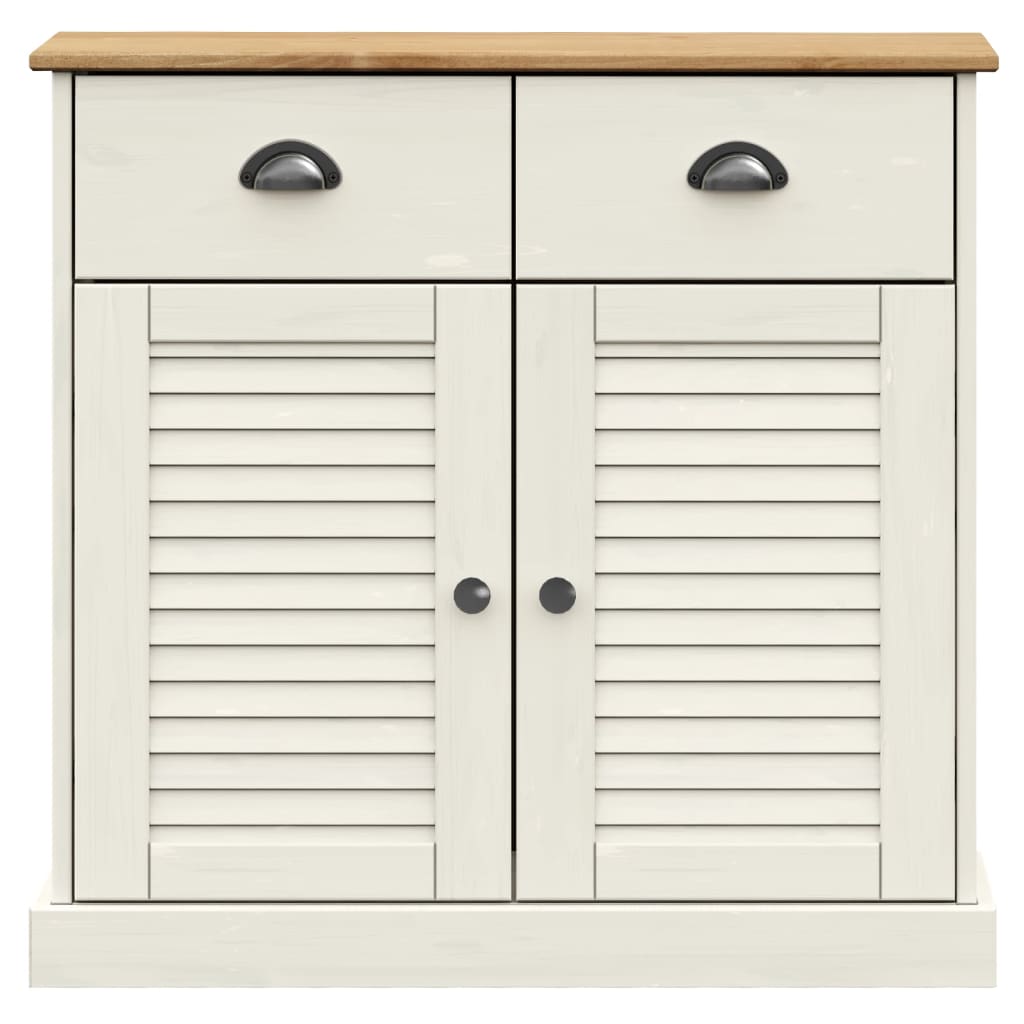 vidaXL Highboard "VIGO" White 78x40x175 cm Solid Wood Pine
