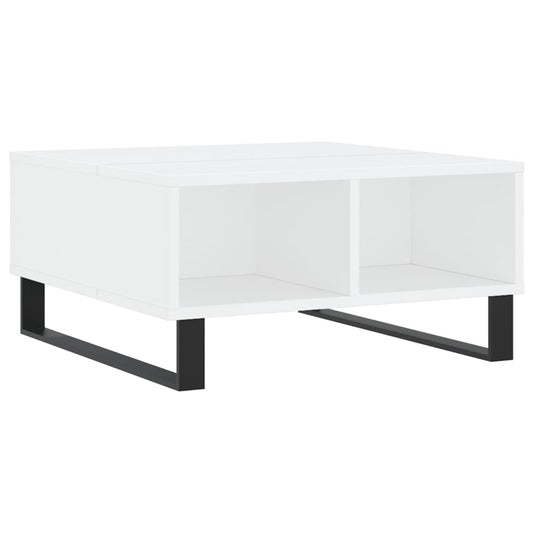 vidaXL Coffee Table White 60x60x30 cm Engineered Wood