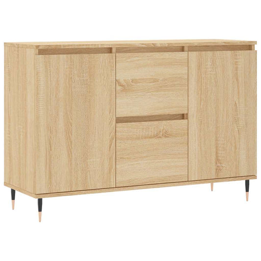 vidaXL Sideboard Sonoma Oak 101,5x35x70 cm Engineered Wood