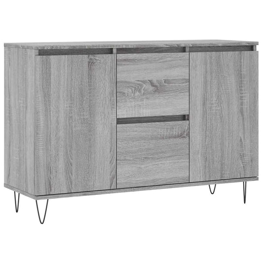 vidaXL Sideboard Grey Sonoma 101,5x35x70 cm Engineered Wood