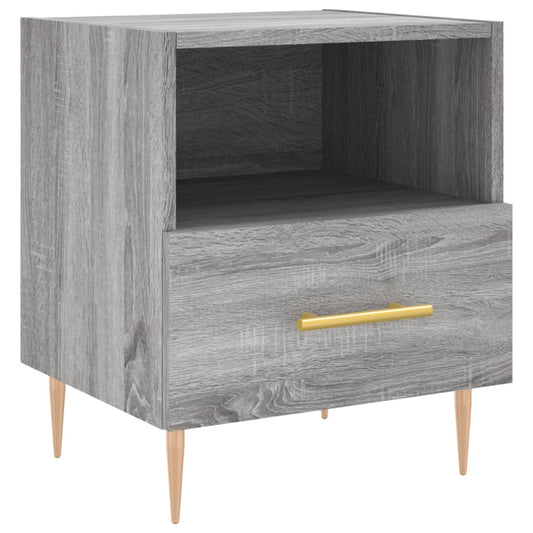vidaXL Bedside Cabinet Grey Sonoma 40x35x47.5 cm Engineered Wood
