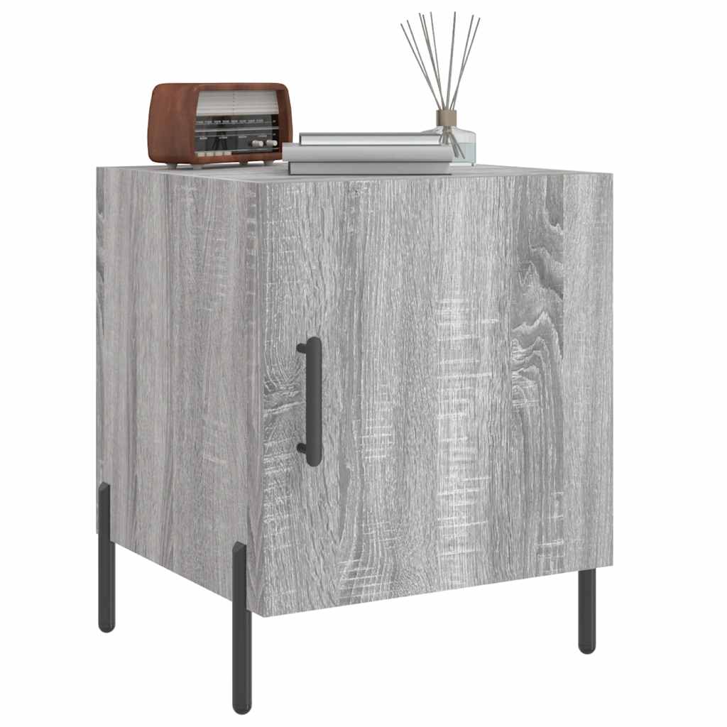 vidaXL Bedside Cabinets 2 pcs Grey Sonoma 40x40x50 cm Engineered Wood