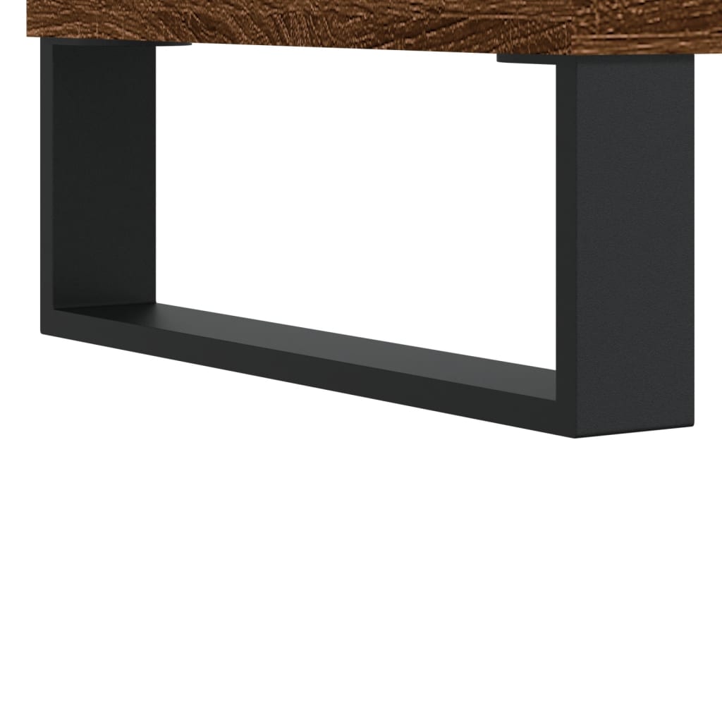 vidaXL Bedside Cabinet Brown Oak 40x40x50 cm Engineered Wood