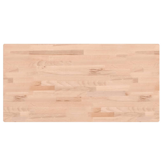 vidaXL Table Top 80x40x1,5 cm Rectangular Solid Wood Beech