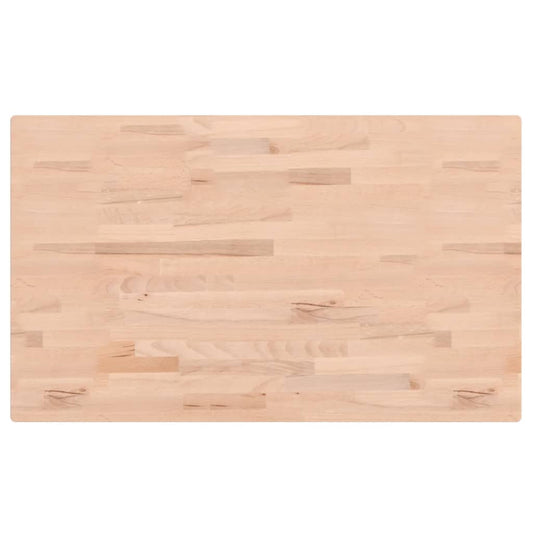 vidaXL Table Top 100x60x1,5 cm Rectangular Solid Wood Beech