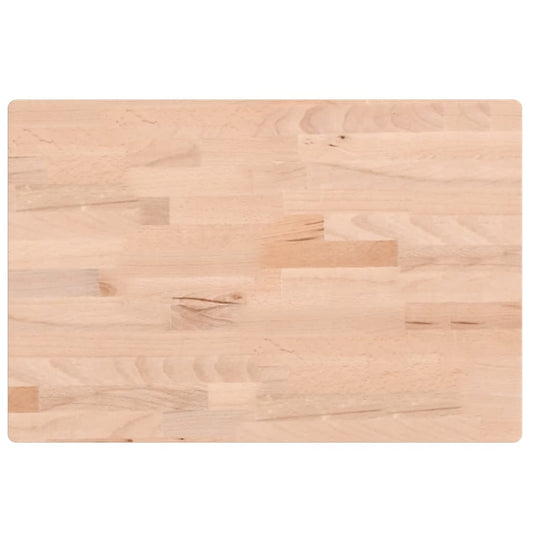 vidaXL Table Top 60x40x2,5 cm Rectangular Solid Wood Beech