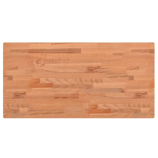 vidaXL Table Top 80x40x1,5 cm Rectangular Solid Wood Beech