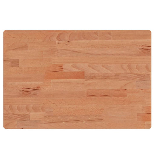 vidaXL Table Top 60x40x1,5 cm Rectangular Solid Wood Beech