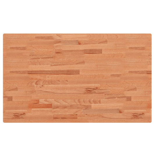 vidaXL Table Top 100x60x1,5 cm Rectangular Solid Wood Beech