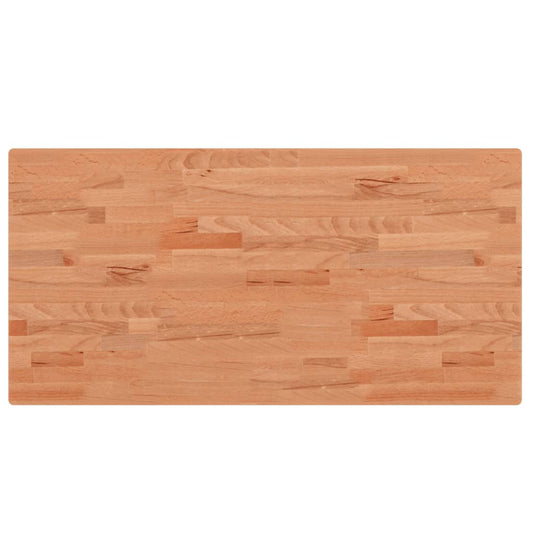 vidaXL Table Top 100x50x2,5 cm Rectangular Solid Wood Beech