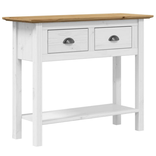 vidaXL Console Table "BODO" Brown 91x35x74 cm Solid Wood Pine