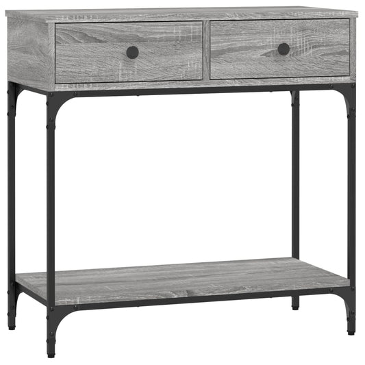 vidaXL Console Table Grey Sonoma 75x34,5x75 cm Engineered Wood