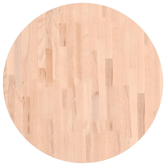 vidaXL Table Top Ø70x1,5 cm Round Solid Wood Beech