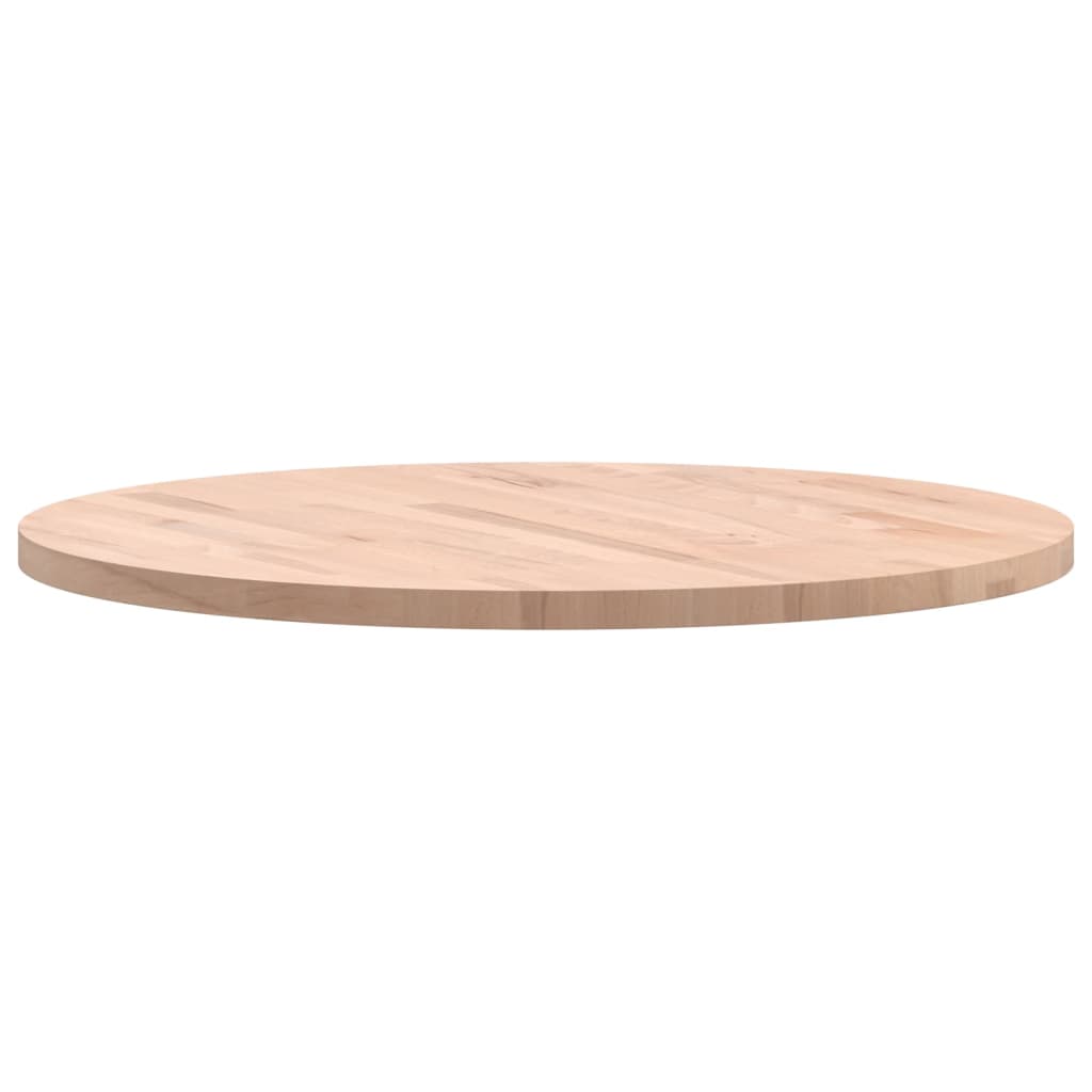 vidaXL Table Top Ø70x2.5 cm Round Solid Wood Beech