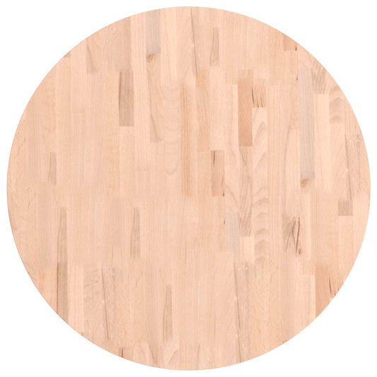vidaXL Table Top Ø80x2,5 cm Round Solid Wood Beech