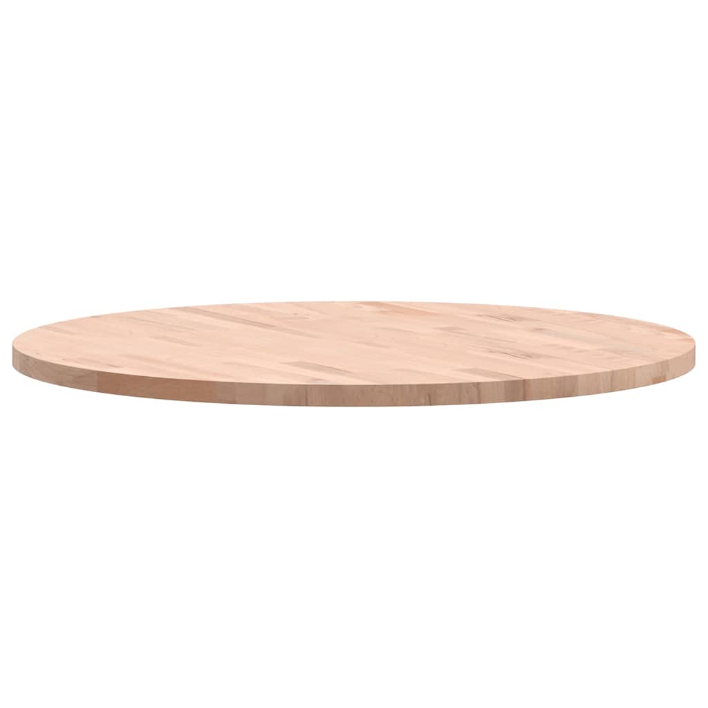 vidaXL Table Top Ø80x2,5 cm Round Solid Wood Beech