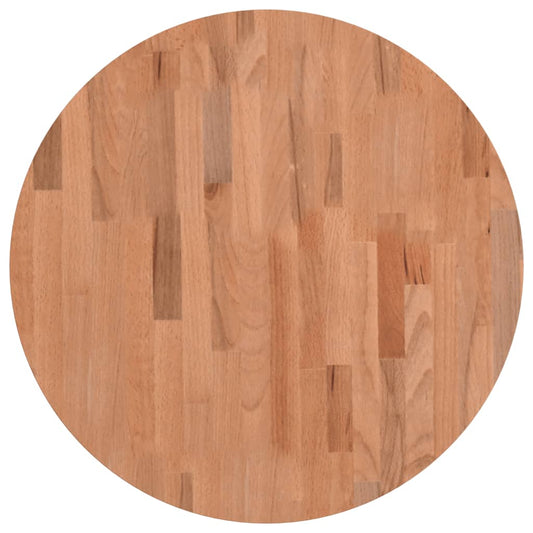 vidaXL Table Top Ø60x1,5 cm Round Solid Wood Beech