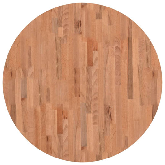vidaXL Table Top Ø90x1.5 cm Round Solid Wood Beech