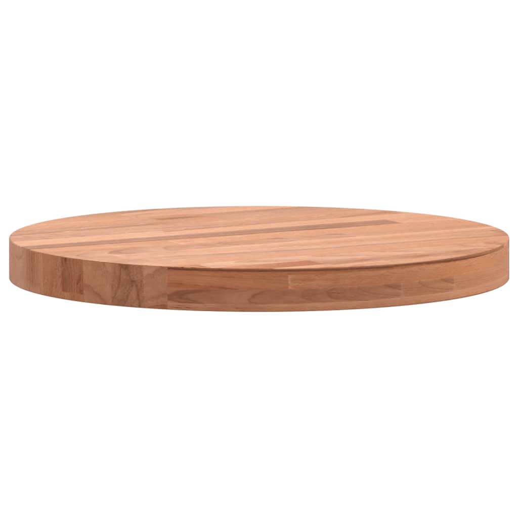 vidaXL Table Top Ø30x2,5 cm Round Solid Wood Beech