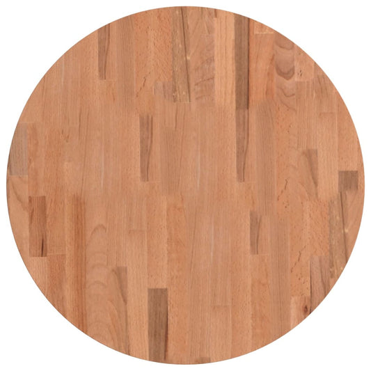 vidaXL Table Top Ø60x2,5 cm Round Solid Wood Beech