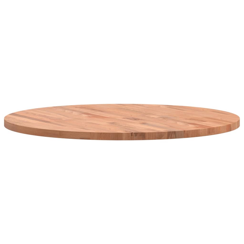 vidaXL Table Top Ø80x2,5 cm Round Solid Wood Beech