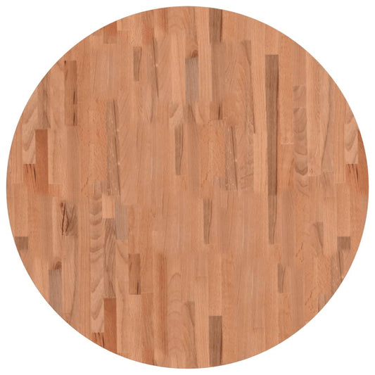 vidaXL Table Top Ø90x2,5 cm Round Solid Wood Beech