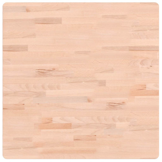 vidaXL Table Top 70x70x1.5 cm Square Solid Wood Beech