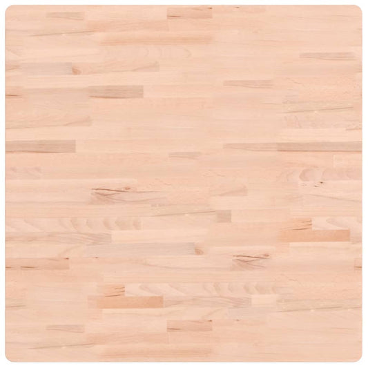vidaXL Table Top 80x80x1,5 cm Square Solid Wood Beech