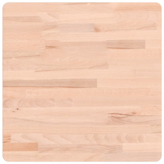 vidaXL Table Top 50x50x2,5 cm Square Solid Wood Beech