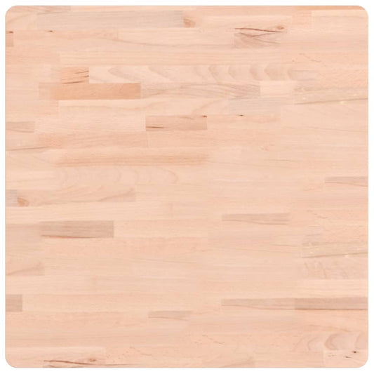 vidaXL Table Top 60x60x2.5 cm Square Solid Wood Beech