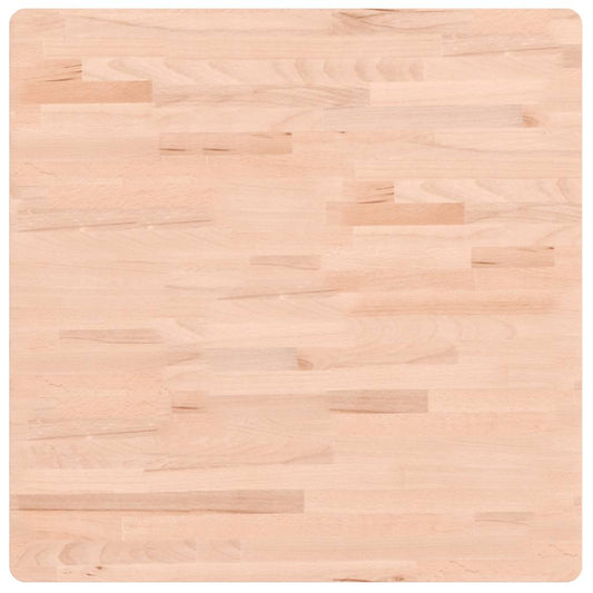 vidaXL Table Top 70x70x2.5 cm Square Solid Wood Beech