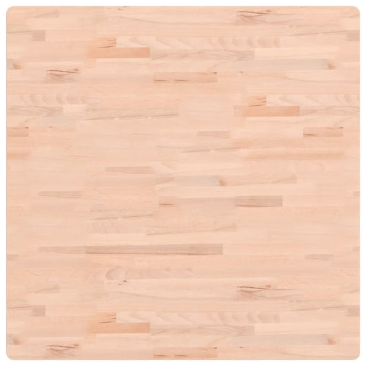vidaXL Table Top 90x90x2,5 cm Square Solid Wood Beech