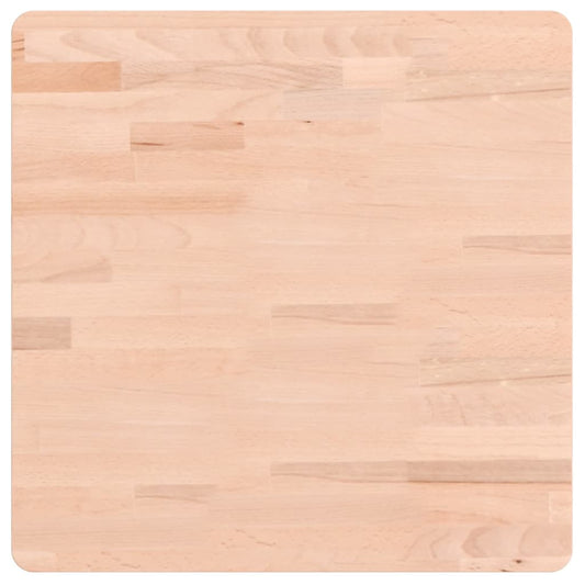 vidaXL Table Top 50x50x4 cm Square Solid Wood Beech