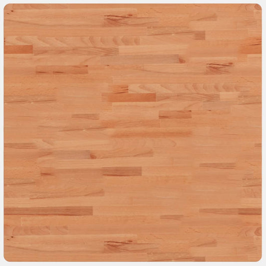 vidaXL Table Top 80x80x2,5 cm Square Solid Wood Beech