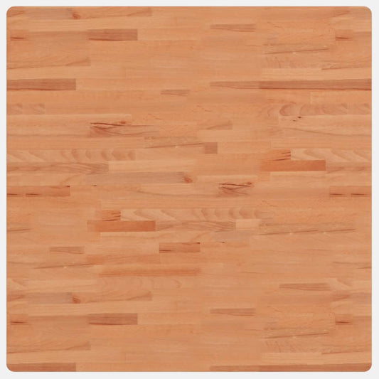 vidaXL Table Top 90x90x2,5 cm Square Solid Wood Beech
