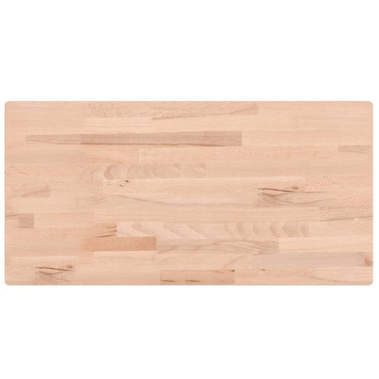 vidaXL Bathroom Countertop 100x50x1.5 cm Solid Wood Beech