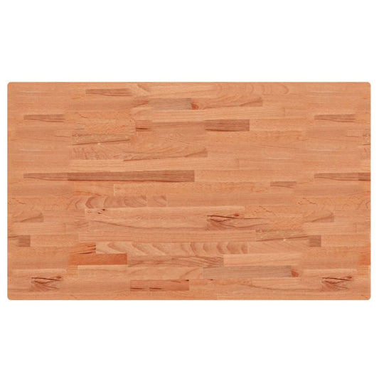 vidaXL Bathroom Countertop 100x60x1.5 cm Solid Wood Beech