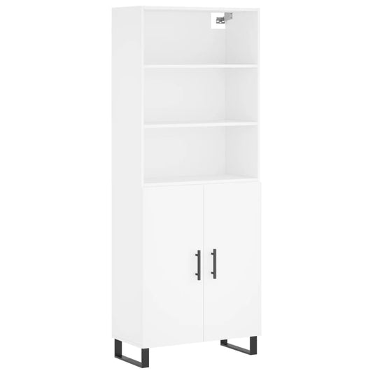 vidaXL Highboard White 69,5x34x180 cm Engineered Wood