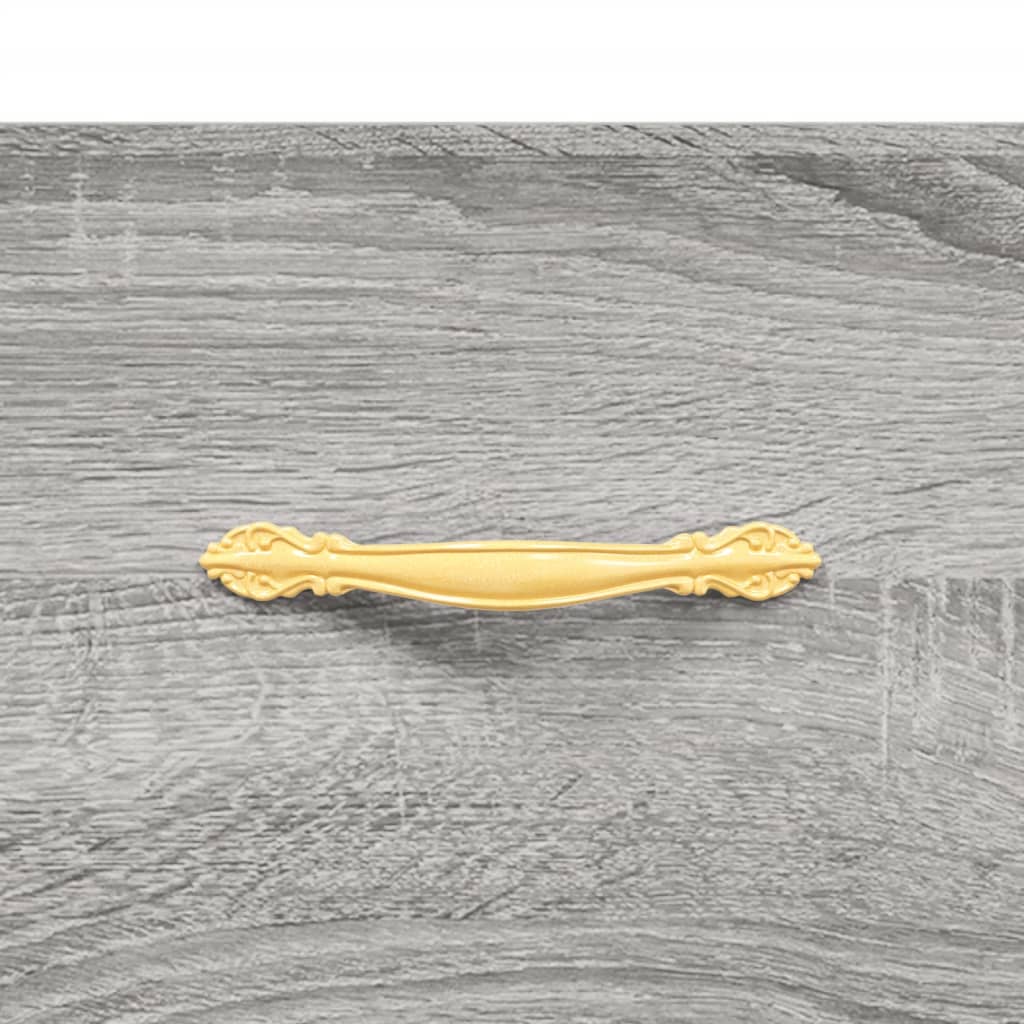 vidaXL Highboard Grey Sonoma 69,5x34x180 cm Engineered Wood