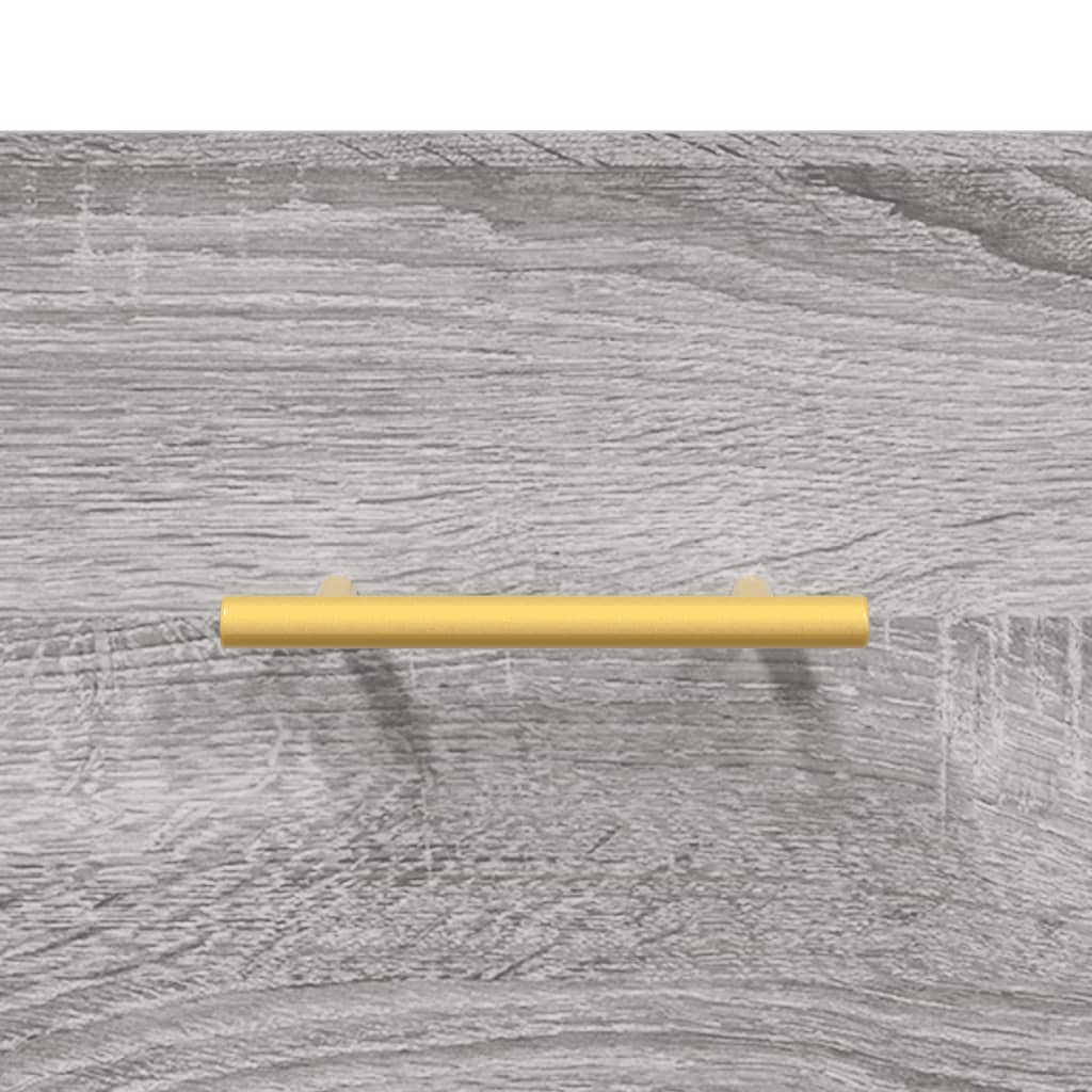 vidaXL Highboard Grey Sonoma 69,5x34x180 cm Engineered Wood