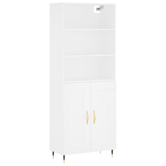 vidaXL Highboard White 69,5x34x180 cm Engineered Wood