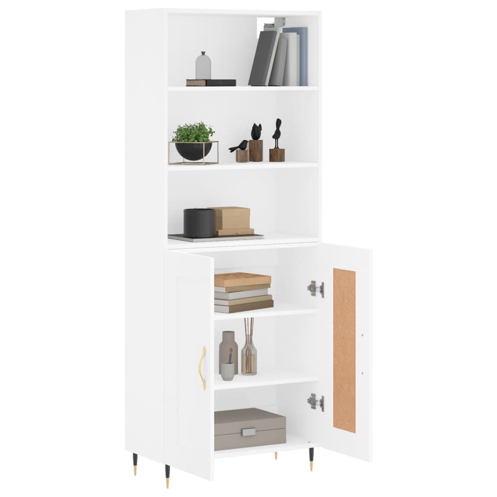 vidaXL Highboard White 69,5x34x180 cm Engineered Wood