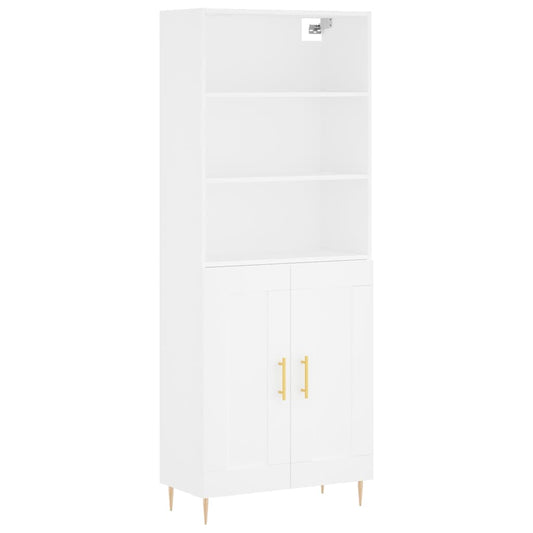 vidaXL Highboard White 69.5x34x180 cm Engineered Wood