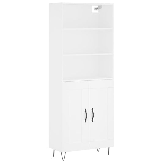 vidaXL Highboard White 69,5x34x180 cm Engineered Wood