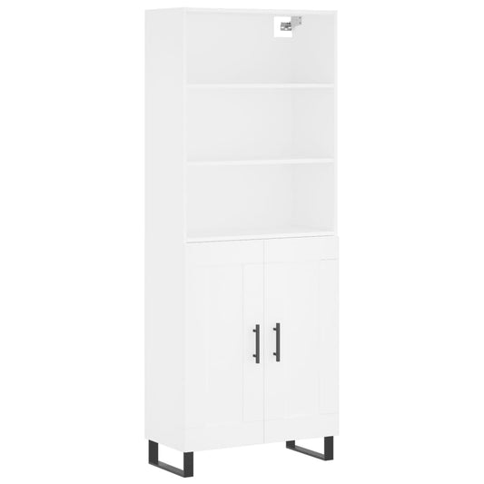 vidaXL Highboard White 69.5x34x180 cm Engineered Wood