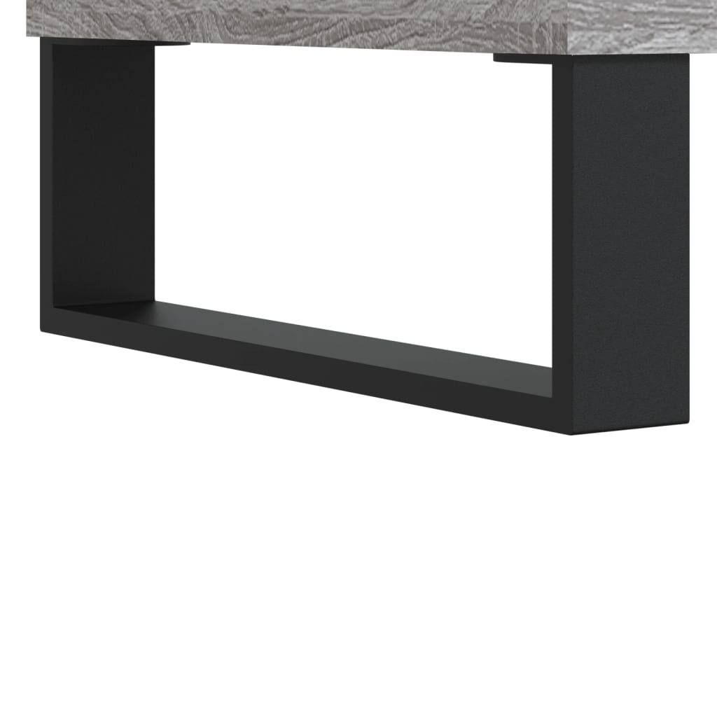 vidaXL 3 Piece Bathroom Furniture Set Grey Sonoma Engineered Wood