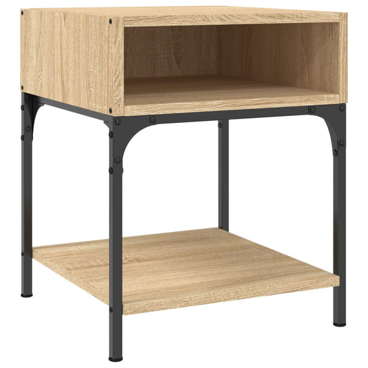 vidaXL Bedside Table Sonoma Oak 40x41x50 cm Engineered Wood